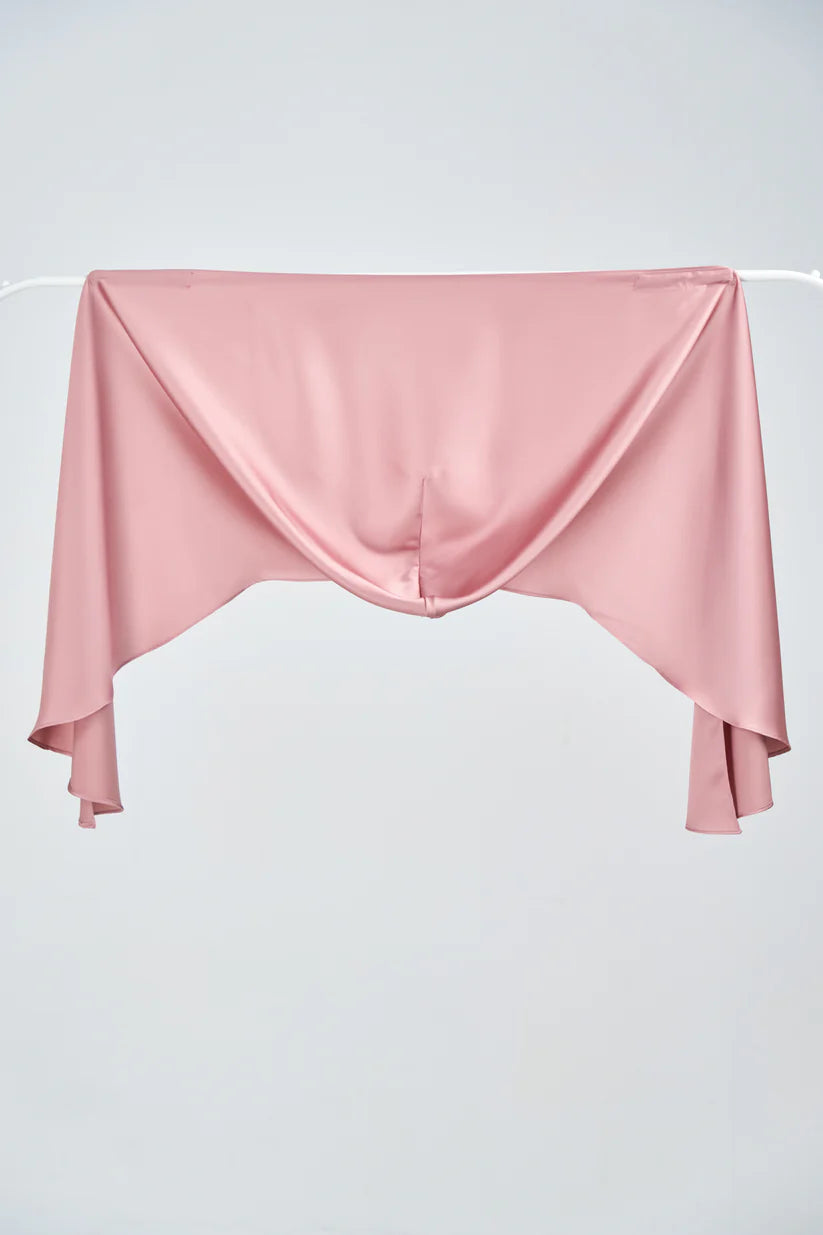 Hoodie Armani Satin de Soie- Rose Nude.