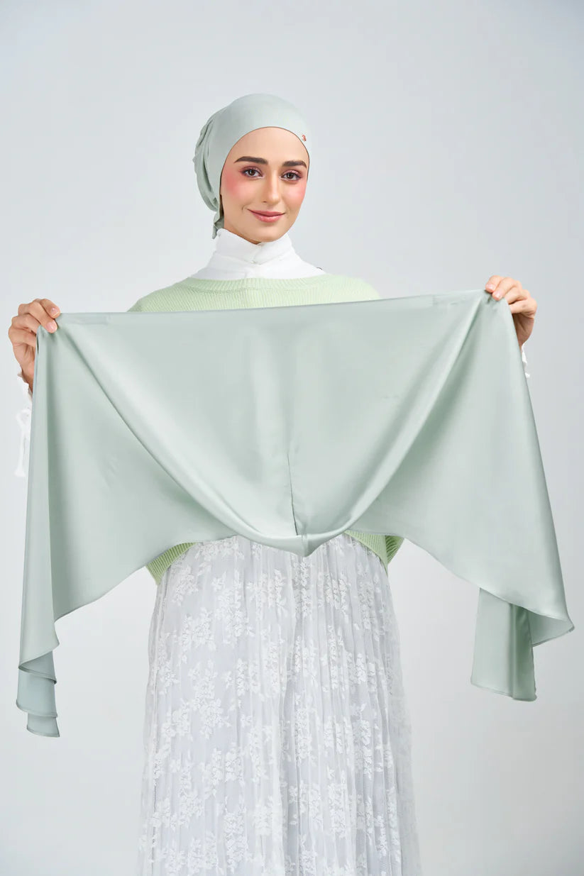 Hoodie Armani Satin de Soie – Coloris Jade