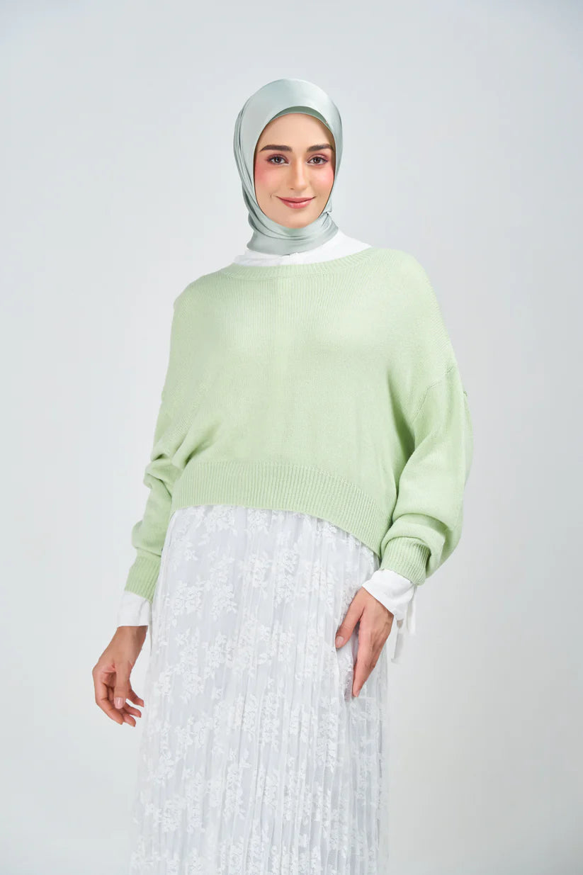 Hoodie Armani Satin de Soie – Coloris Jade