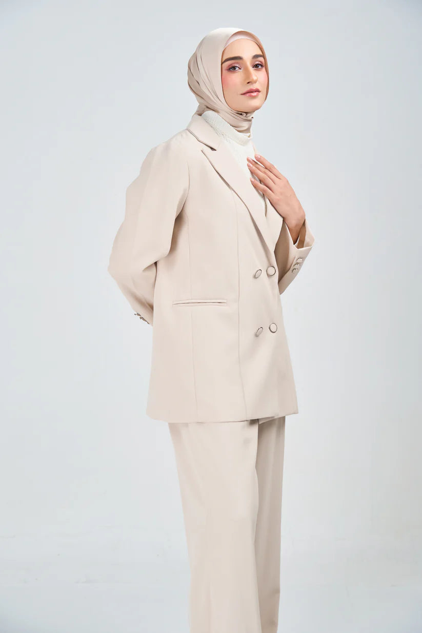 Hoodie Armani Satin de Soie –Beige naturelle