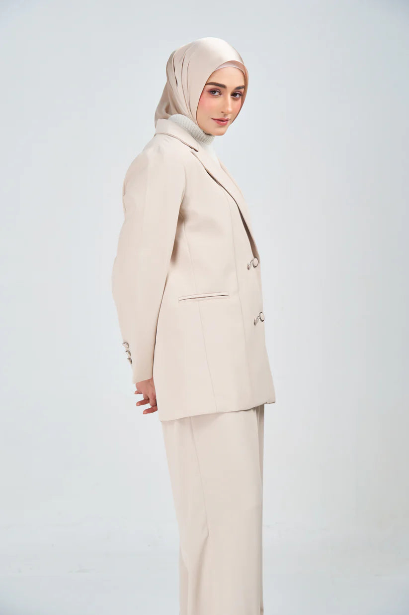 Hoodie Armani Satin de Soie –Beige naturelle