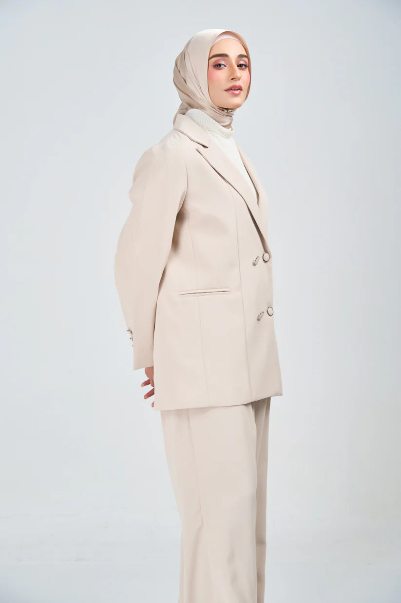 Hoodie Armani Satin de Soie –Beige naturelle