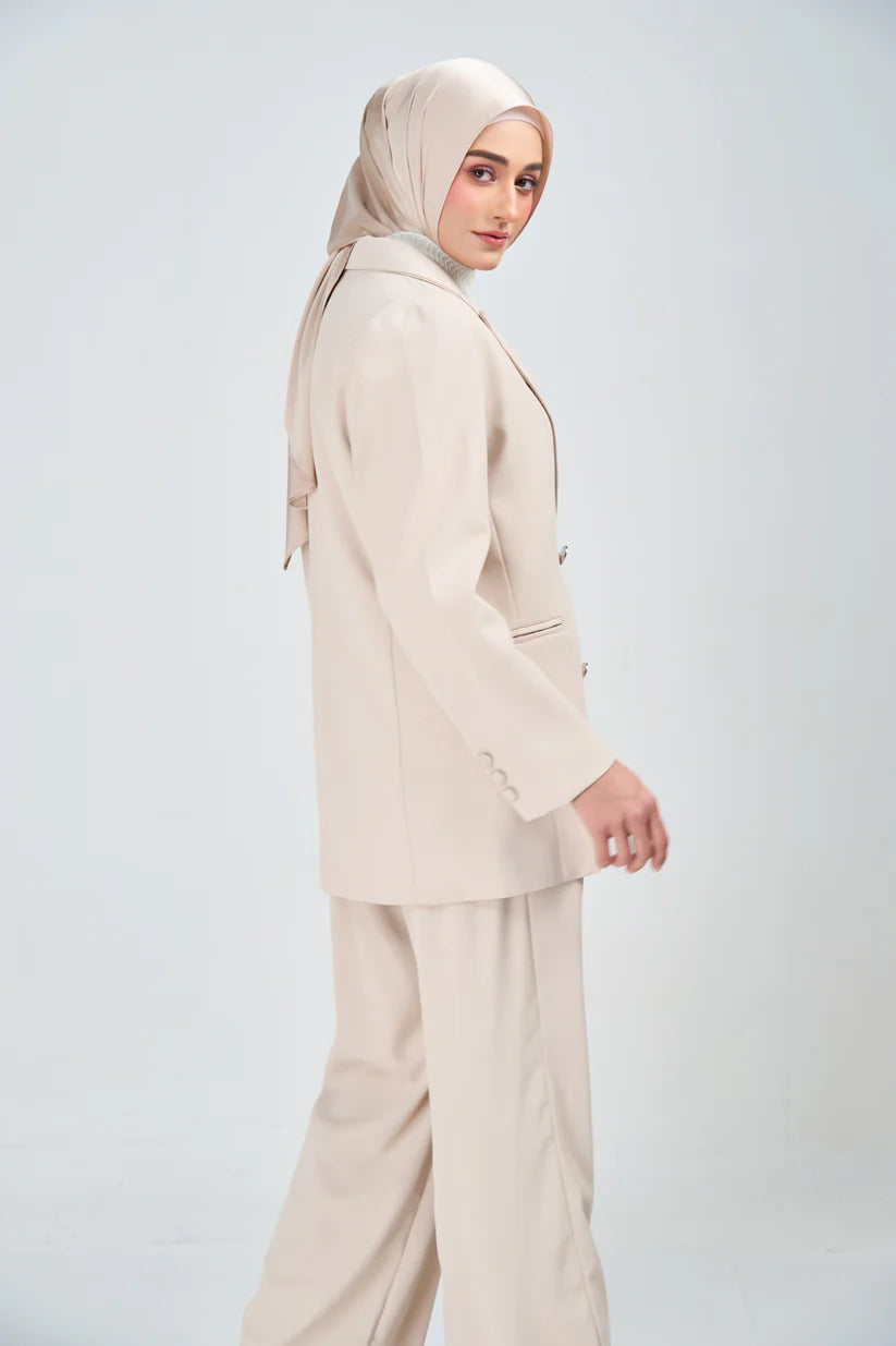 Hoodie Armani Satin de Soie –Beige naturelle