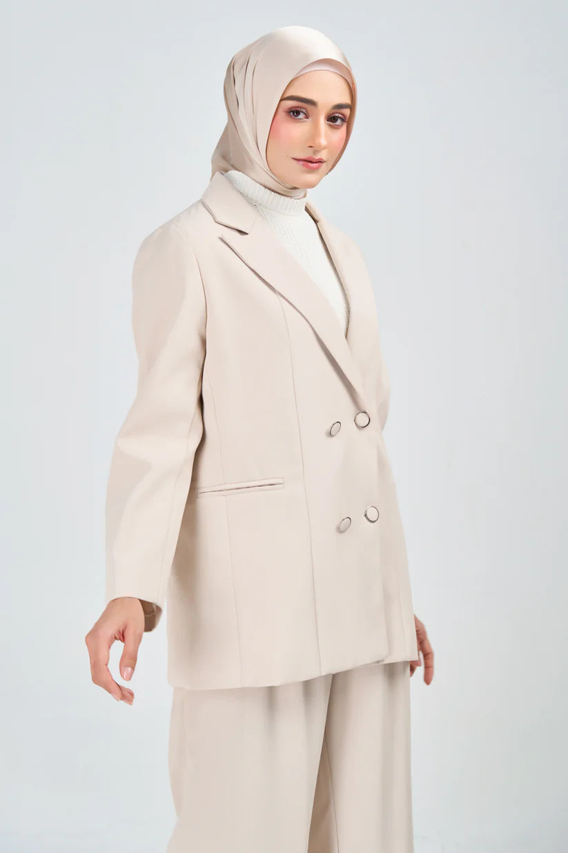 Hoodie Armani Satin de Soie –Beige naturelle