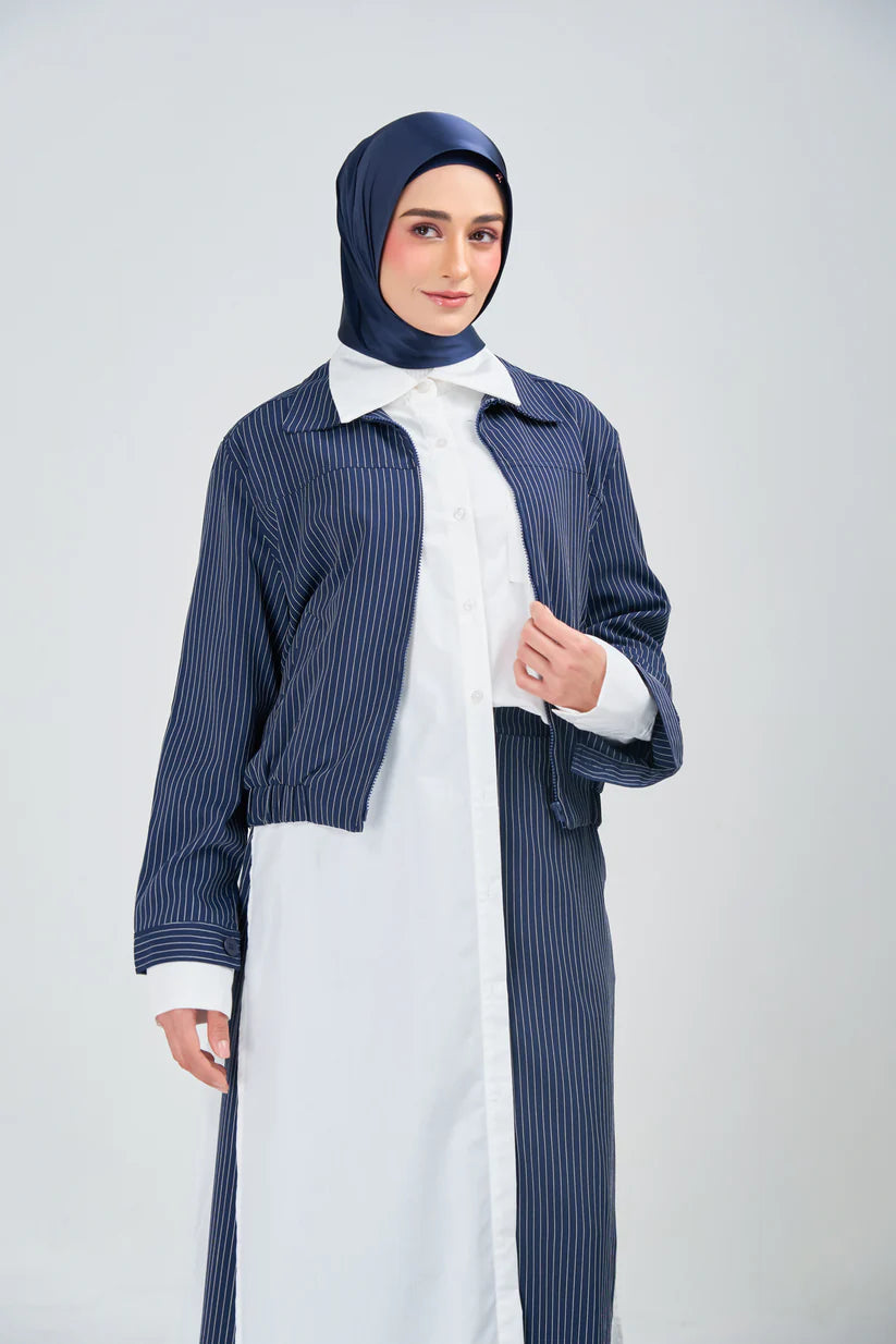 Hoodie Armani Satin de Soie – Teinte Bleu Marine