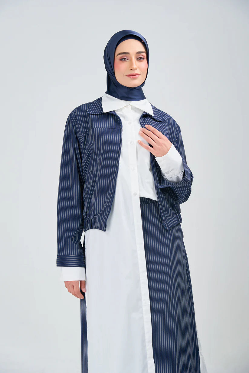 Hoodie Armani Satin de Soie – Teinte Bleu Marine