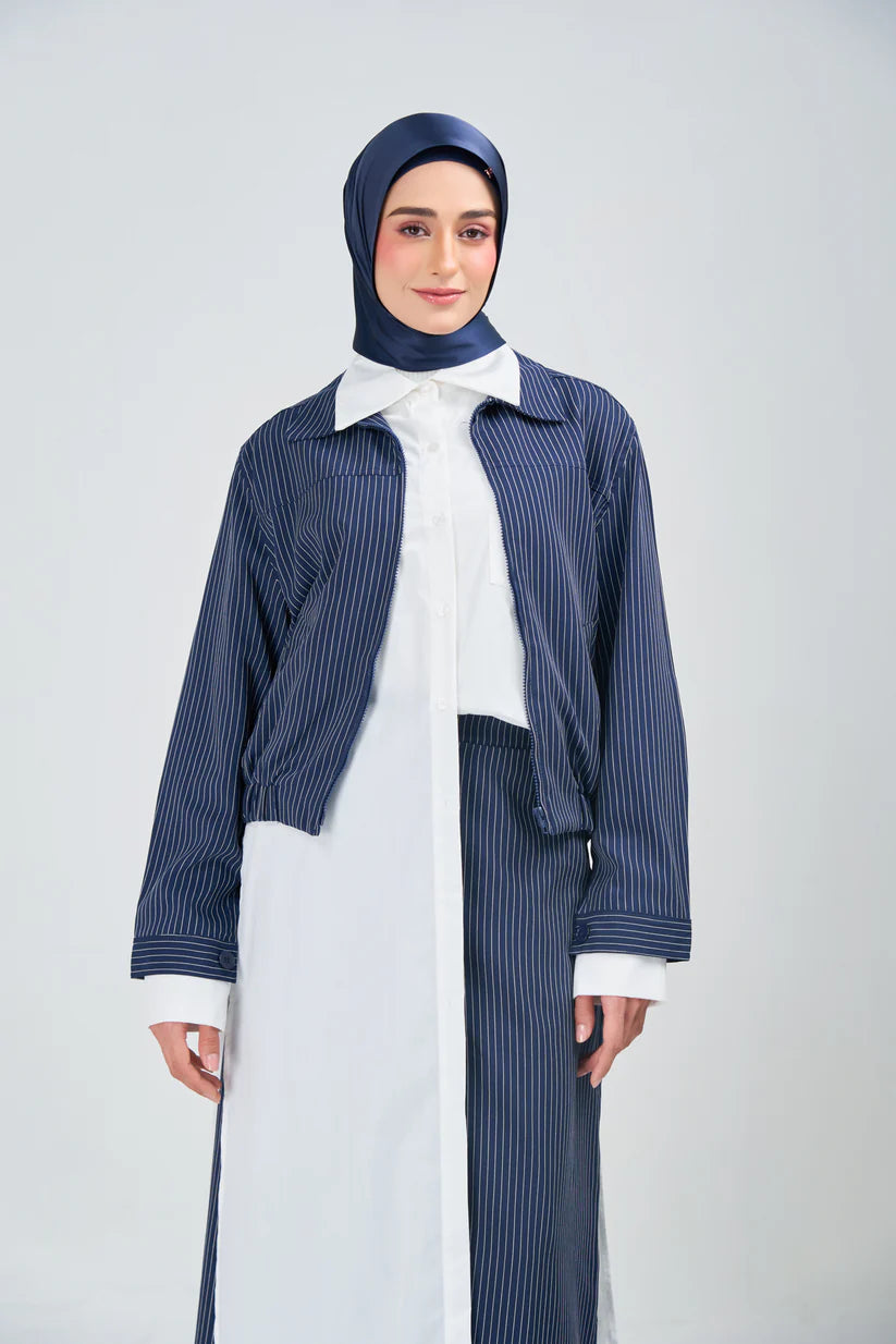 Hoodie Armani Satin de Soie – Teinte Bleu Marine