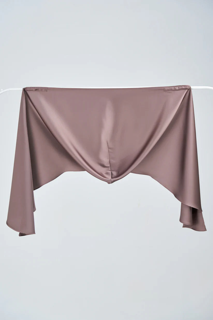 Hoodie Armani Satin de Soie-Marron chocolat foncé