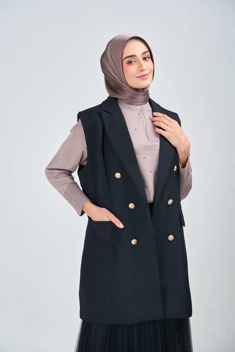 Hoodie Armani Satin de Soie-Marron chocolat foncé