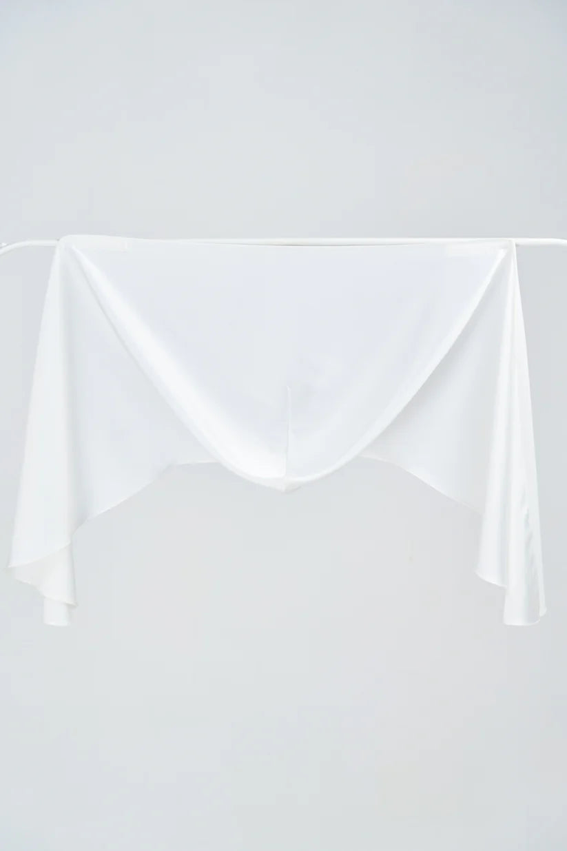 Hoodie Armani Satin de Soie –Blanc Absolu