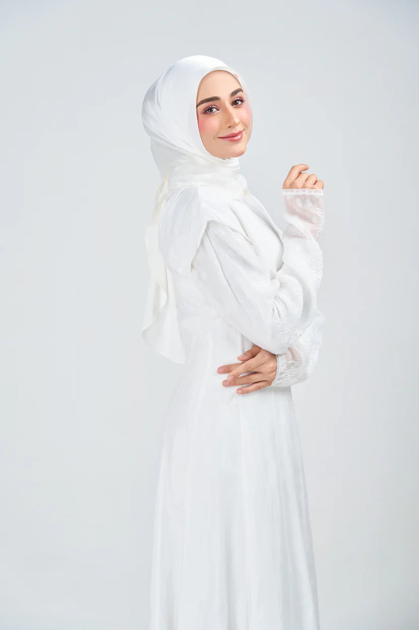 Hoodie Armani Satin de Soie –Blanc Absolu