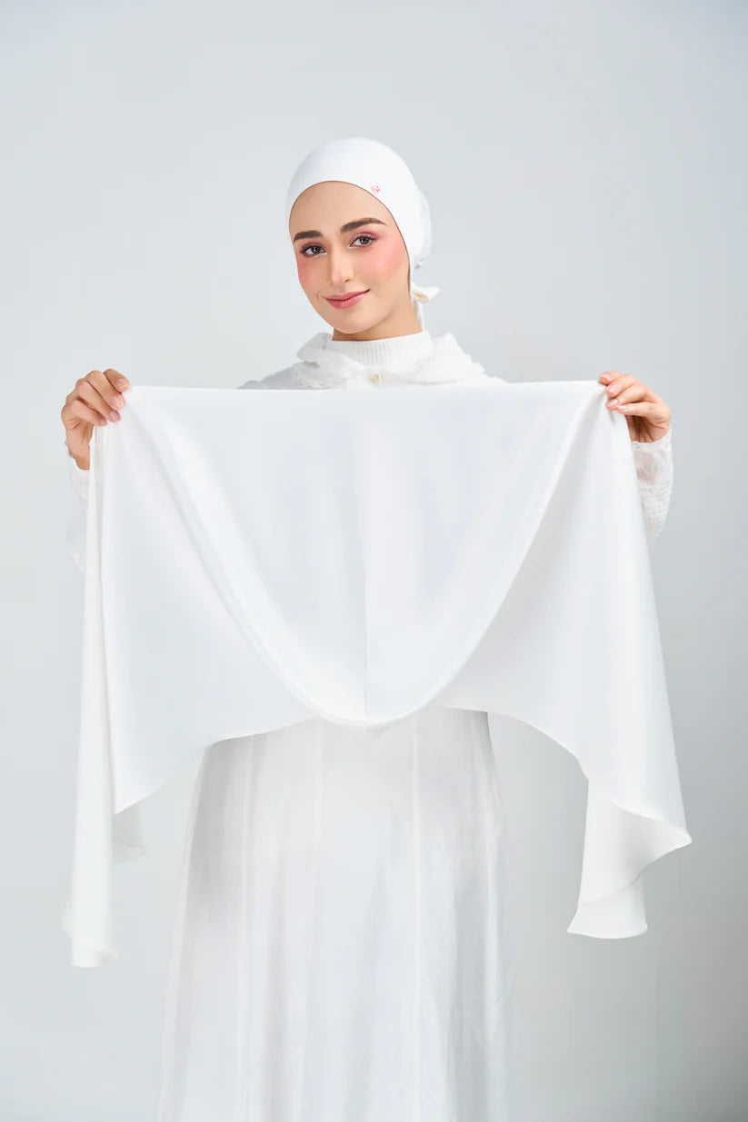 Hoodie Armani Satin de Soie –Blanc Absolu